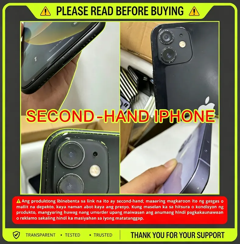 Source listing example showing wear on used phones